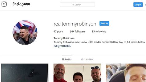 robinson instagram|Instagram removed Tommy Robinson account by mistake